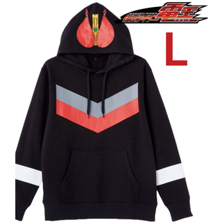 シマムラ(しまむら)の新品 Lサイズ 仮面ライダー 電王 パーカー 黒 ブラック 裏起毛 しまむら(パーカー)