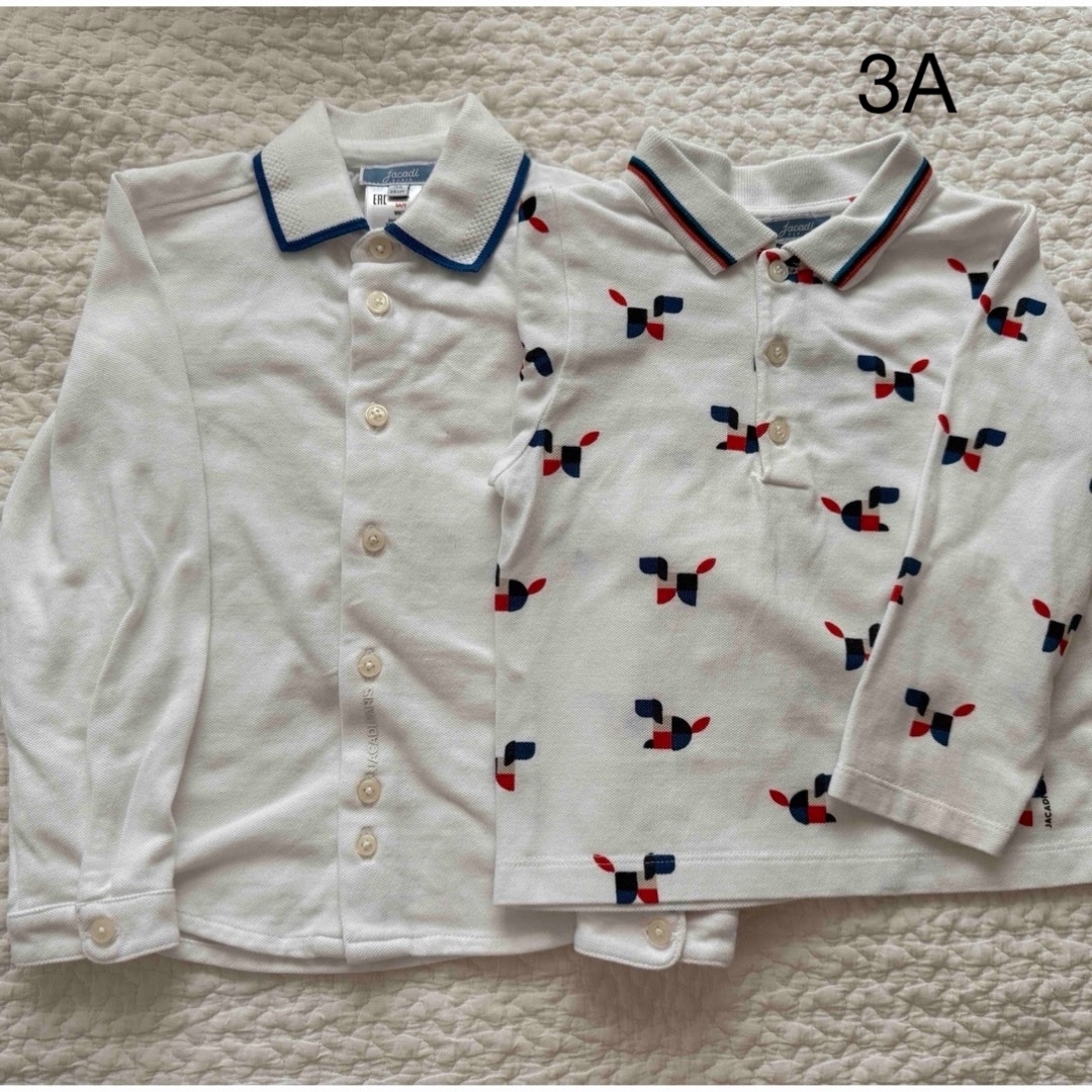 Jacadi(ジャカディ)のjacadi 長袖ポロシャツおまとめ 3A キッズ/ベビー/マタニティのキッズ服男の子用(90cm~)(Tシャツ/カットソー)の商品写真