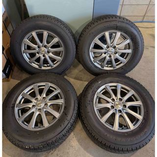 Goodyear - ⑩155/65R14 新品冬用タイヤ4本と中古美品ホイールと Goodyear - ⑩155/65R14 新品冬用タイヤ4本と中古美品ホイールと