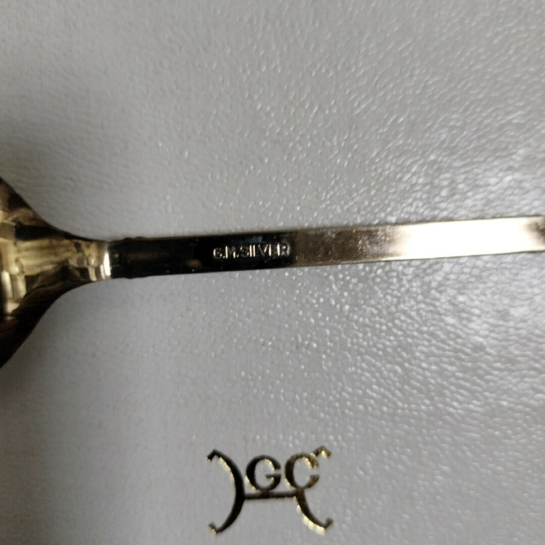 花屋敷ゴルフ倶楽部　スプーン 5本セット　G.M.SILVER刻印 インテリア/住まい/日用品のキッチン/食器(カトラリー/箸)の商品写真