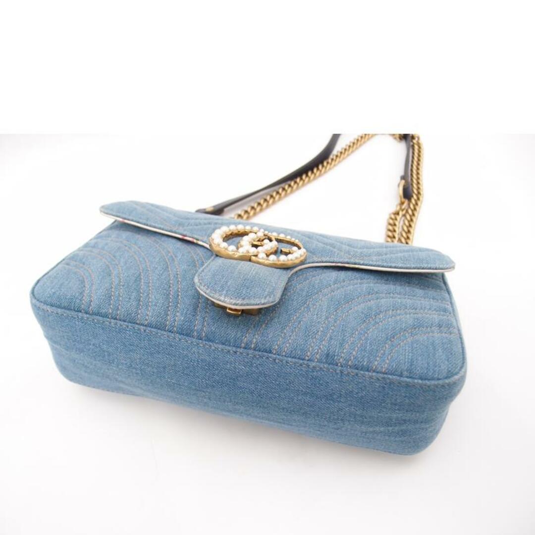 GUCCI グッチ/GGマーモントキルティングショルダー/デニム GUCCI グッチ/GGマーモントキルティングショルダー/デニム