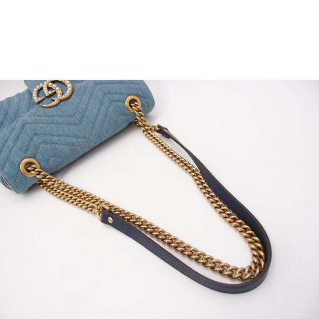 GUCCI グッチ/GGマーモントキルティングショルダー/デニム GUCCI グッチ/GGマーモントキルティングショルダー/デニム