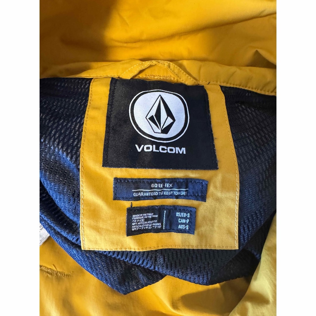 VOLCOM GORE-TEX イエロースノーボードウェア VOLCOM GORE-TEX イエロースノーボードウェア