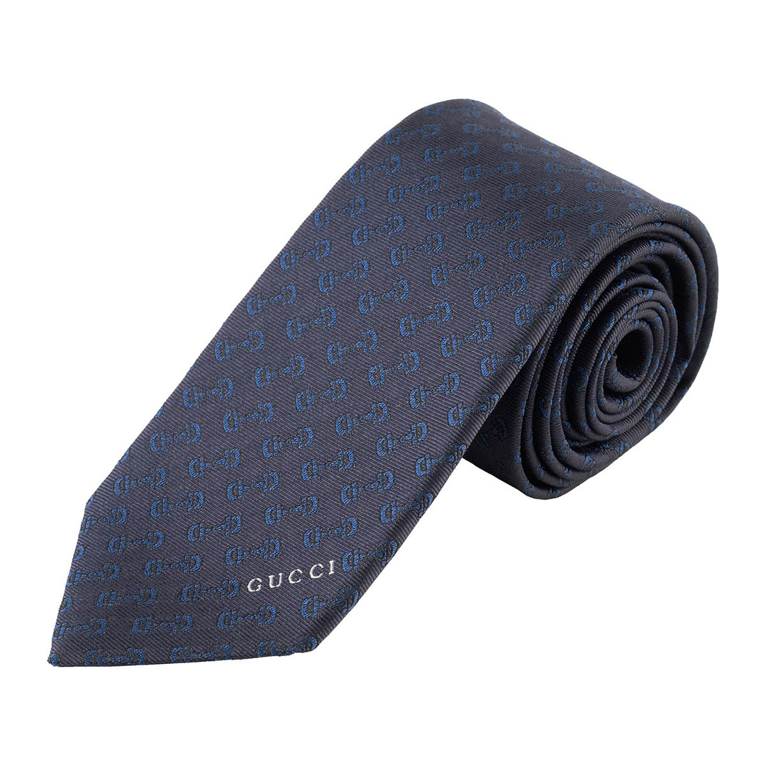 GUCCI - 新品 グッチ GUCCI ネクタイ ホースビット ブルーアンド GUCCI - 新品 グッチ GUCCI ネクタイ ホースビット ブルーアンド