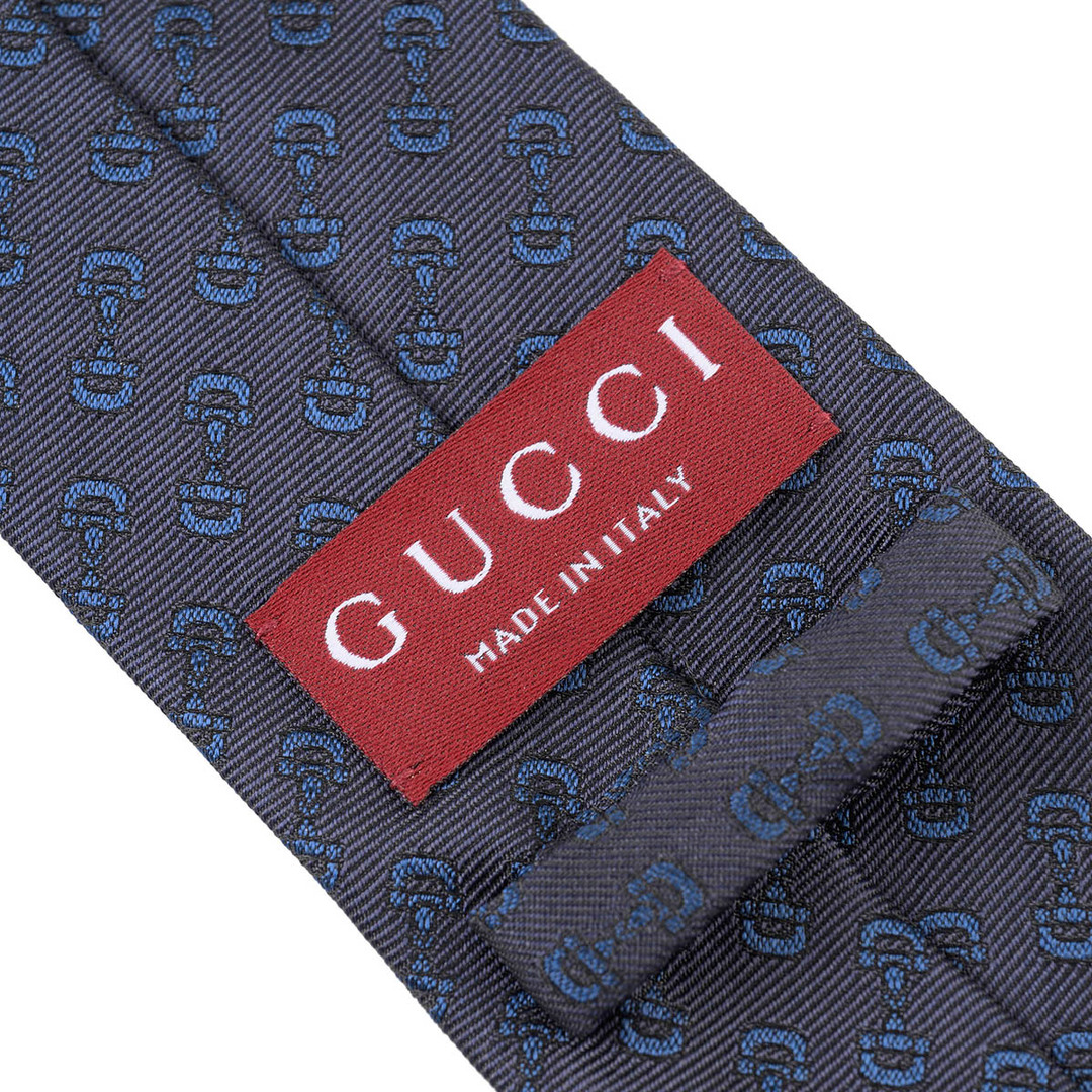 GUCCI - 新品 グッチ GUCCI ネクタイ ホースビット ブルーアンド GUCCI - 新品 グッチ GUCCI ネクタイ ホースビット ブルーアンド