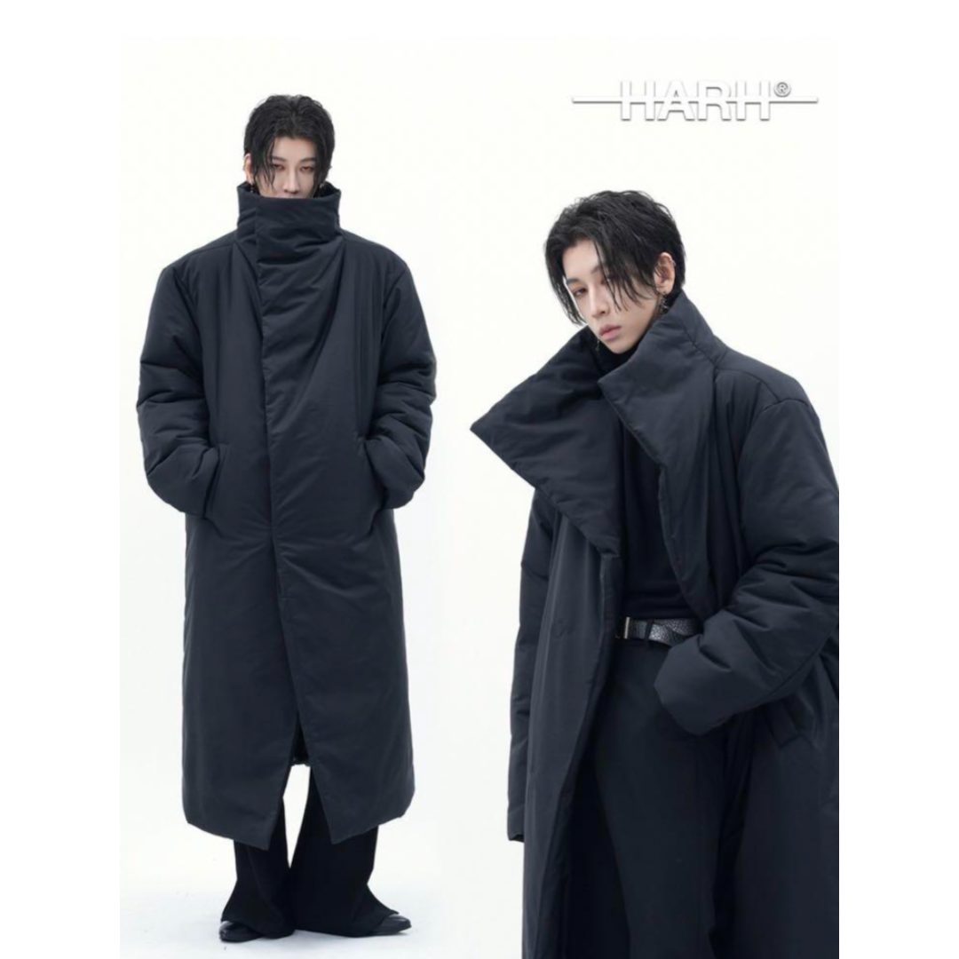 公式正規品 HARH 24AW スーパーロングダウンコート　ブラック