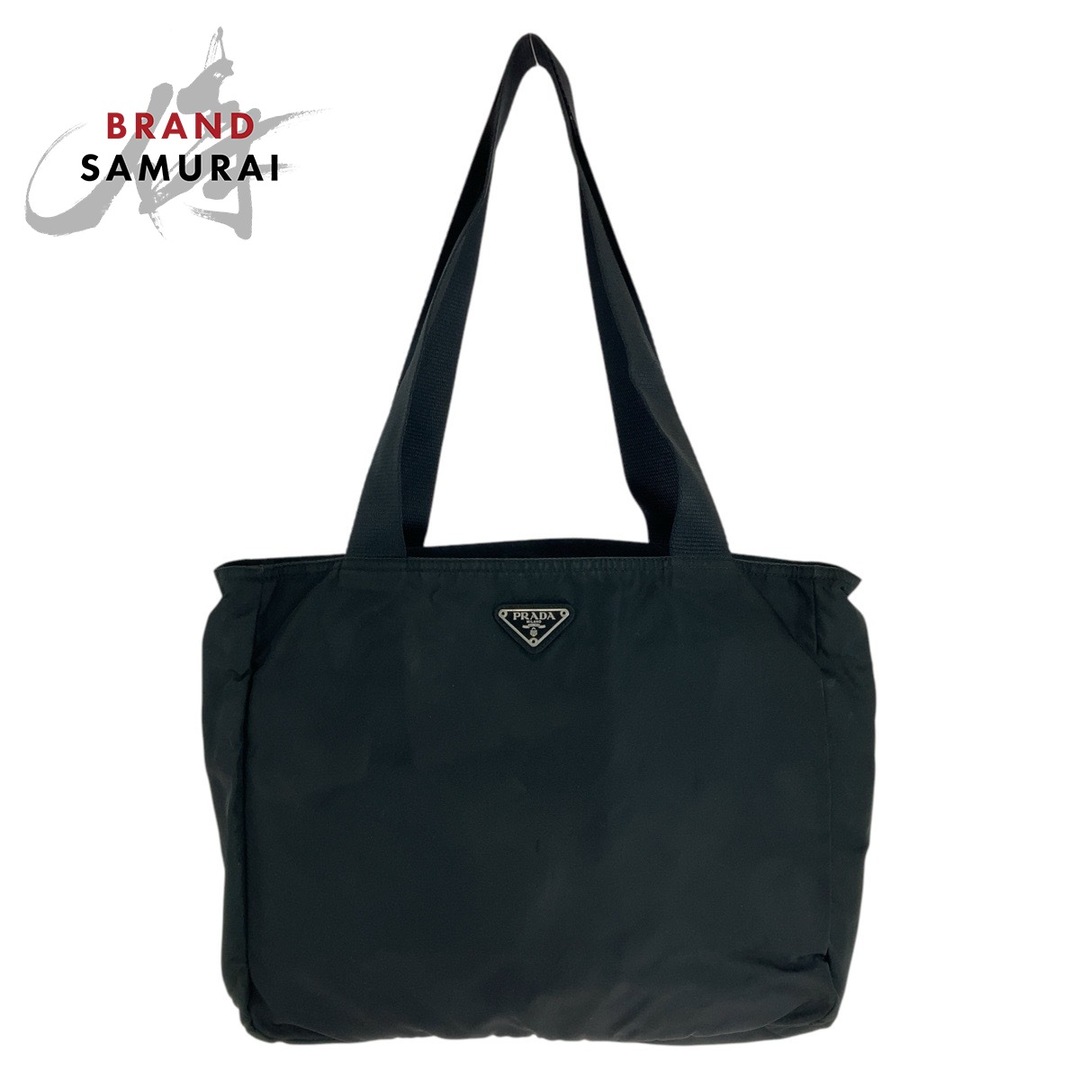 良品 PRADA プラダ 三角ロゴ ナイロン テスート チェーン