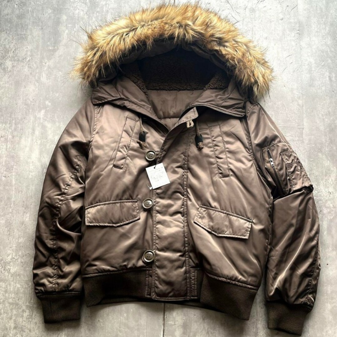 ALPHA Hooded MA-1 flight jacket くそ y2k 短丈 ALPHA Hooded MA-1 flight jacket くそ y2k 短丈