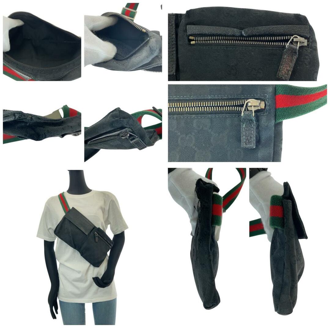 GUCCI グッチ シェリーライン ブラック 黒 シルバー金具 GG GUCCI グッチ シェリーライン ブラック 黒 シルバー金具 GG