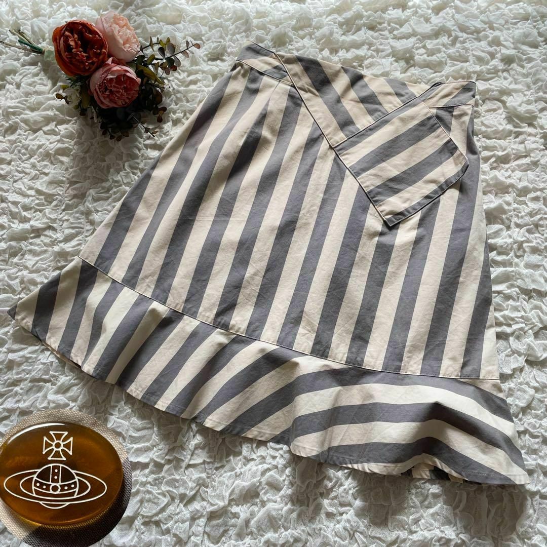 Vivienne Westwood REDlabel ストライプ変形スカート Vivienne Westwood REDlabel ストライプ変形スカート