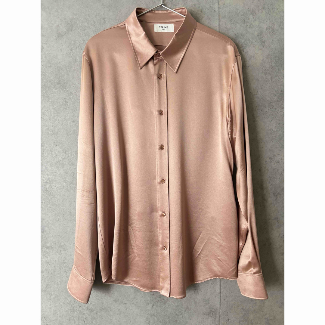 CELINE - セリーヌ CELINE シルクロングスリーブ長袖シャツの CELINE - セリーヌ CELINE シルクロングスリーブ長袖シャツの
