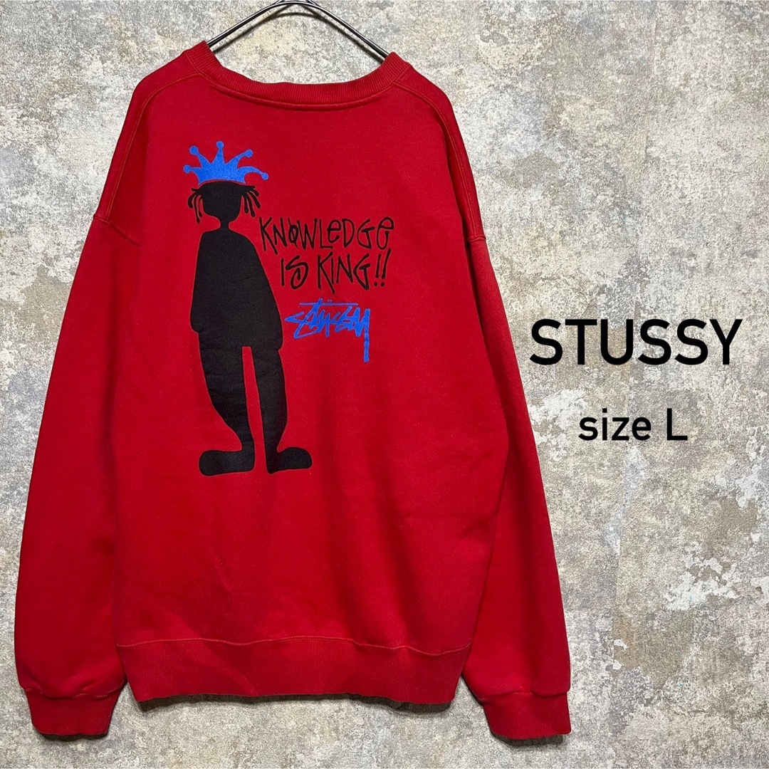 USA製 STUSSY ステューシー シャドーマン スウェット トレーナー USA製 STUSSY ステューシー シャドーマン スウェット トレーナー