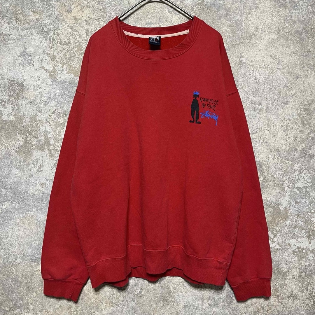 USA製 STUSSY ステューシー シャドーマン スウェット トレーナー USA製 STUSSY ステューシー シャドーマン スウェット トレーナー
