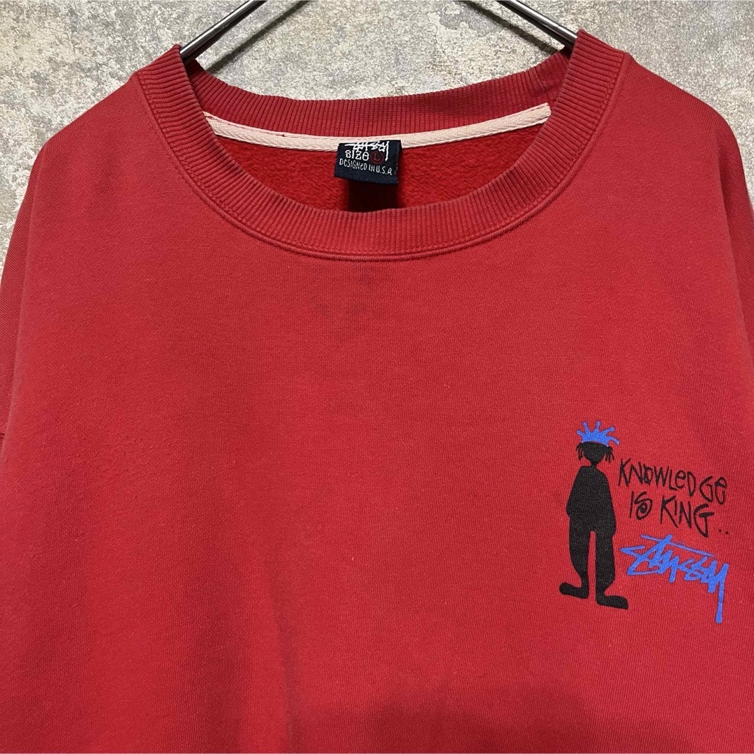 USA製 STUSSY ステューシー シャドーマン スウェット トレーナー USA製 STUSSY ステューシー シャドーマン スウェット トレーナー