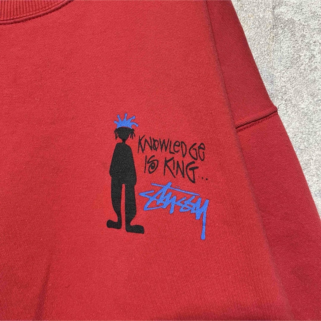 USA製 STUSSY ステューシー シャドーマン スウェット トレーナー USA製 STUSSY ステューシー シャドーマン スウェット トレーナー