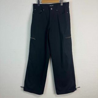 COMME CA WALK コムサウォーク カーゴパンツ ワークパンツ ブラック メンズ Lサイズ 古着 ストリート アメカジ ワーク系 デカバキ