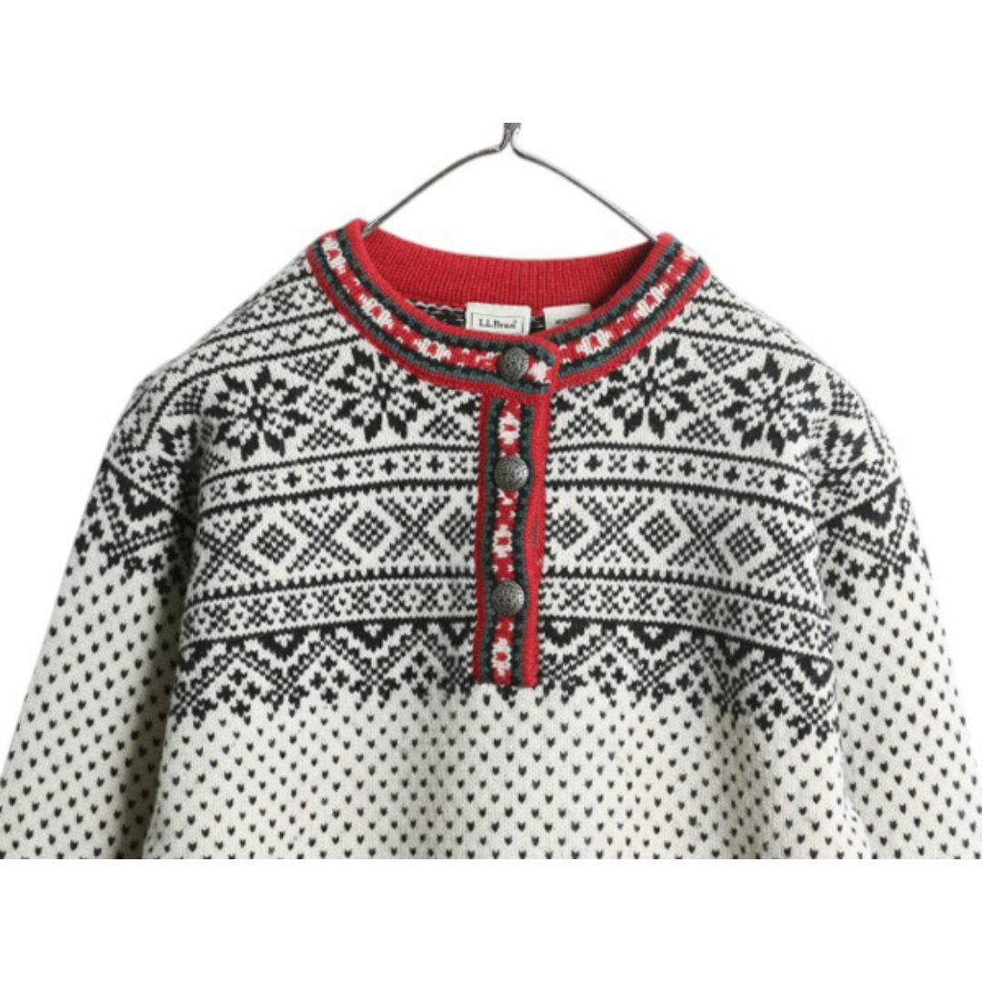 L.L.Bean - エルエルビーン ヘンリーネック ニット セーター L.L.Bean - エルエルビーン ヘンリーネック ニット セーター