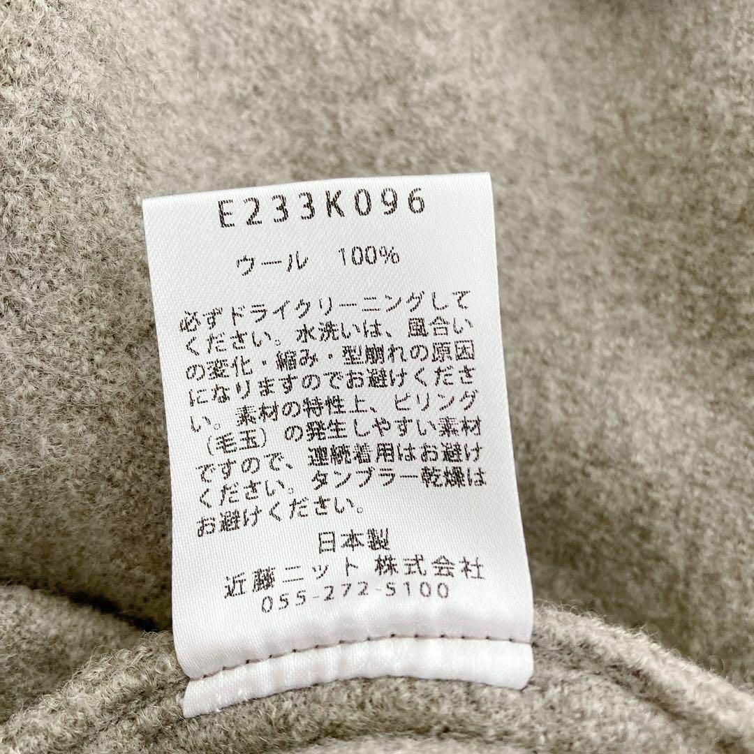 2023✨ evam eva プレスウール ノーカラー ポンチョコート グレー 2023✨ evam eva プレスウール ノーカラー ポンチョコート グレー