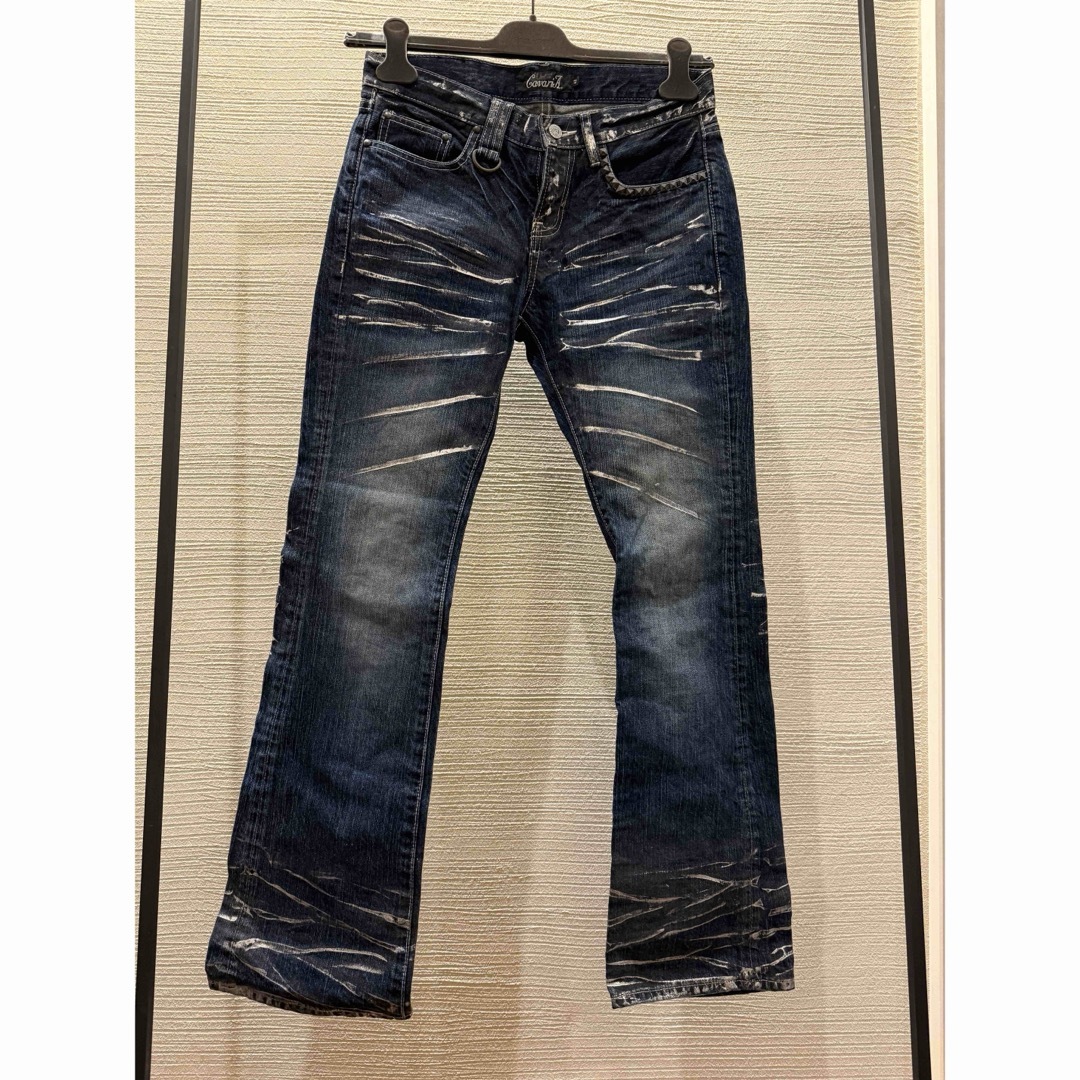 archive cavaria flare black denim 00s - メルカリ