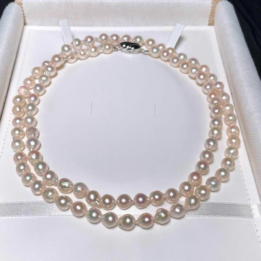 あこや真珠 ツヤ最高品 ロング ネックレス アコヤ 7.5〜8.1㎜ O-20 あこや真珠 ツヤ最高品 ロング ネックレス アコヤ 7.5〜8.1㎜ O-20