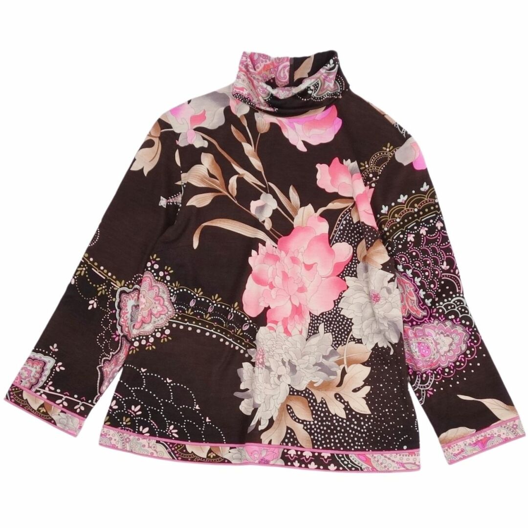 美品 レオナール LEONARD FASHION シャツ ブラウス ハイネック 美品 レオナール LEONARD FASHION シャツ ブラウス ハイネック