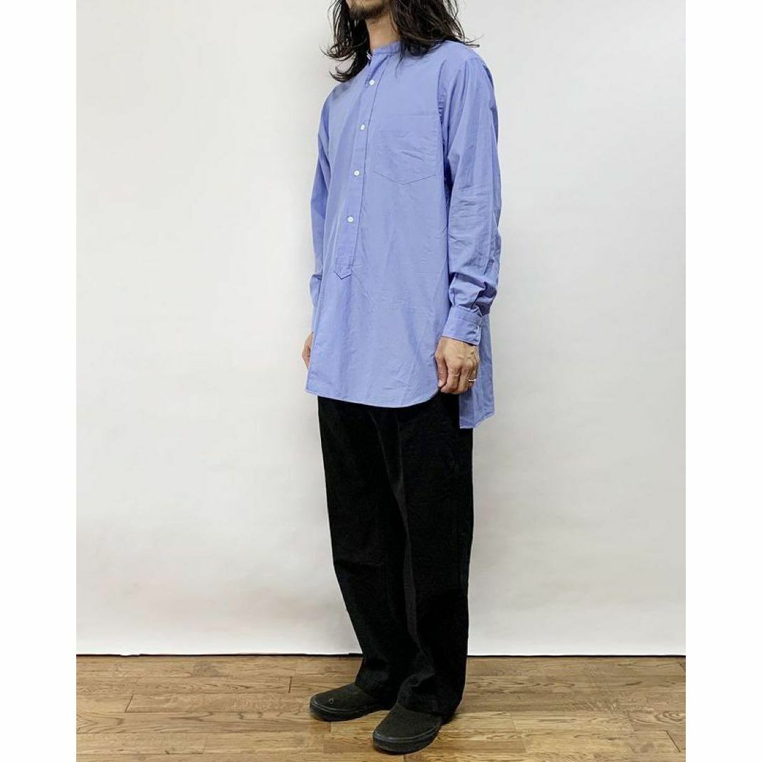 COMOLI - COMOLI バンドカラーシャツ サックス 3の通販 by COMOLI - COMOLI バンドカラーシャツ サックス 3の通販 by