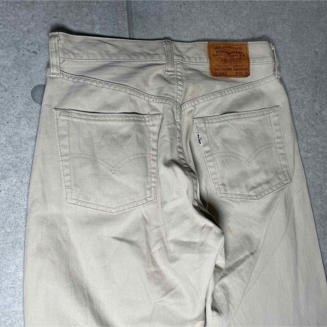 Levi's - Levi's 504Z ピケパンツ Big E TALONジップ 90s W30の Levi's - Levi's 504Z ピケパンツ Big E TALONジップ 90s W30の