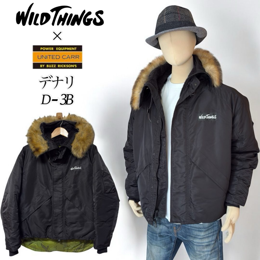 希少】WILD THINGS × UNITED CARR D-3B デナリ M ダウンジャケット 希少】WILD THINGS × UNITED CARR D-3B デナリ M ダウンジャケット