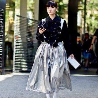 専用 COMME des GARÇONS パッチワーク吊りスカート - スカート 専用 COMME des GARÇONS パッチワーク吊りスカート - スカート