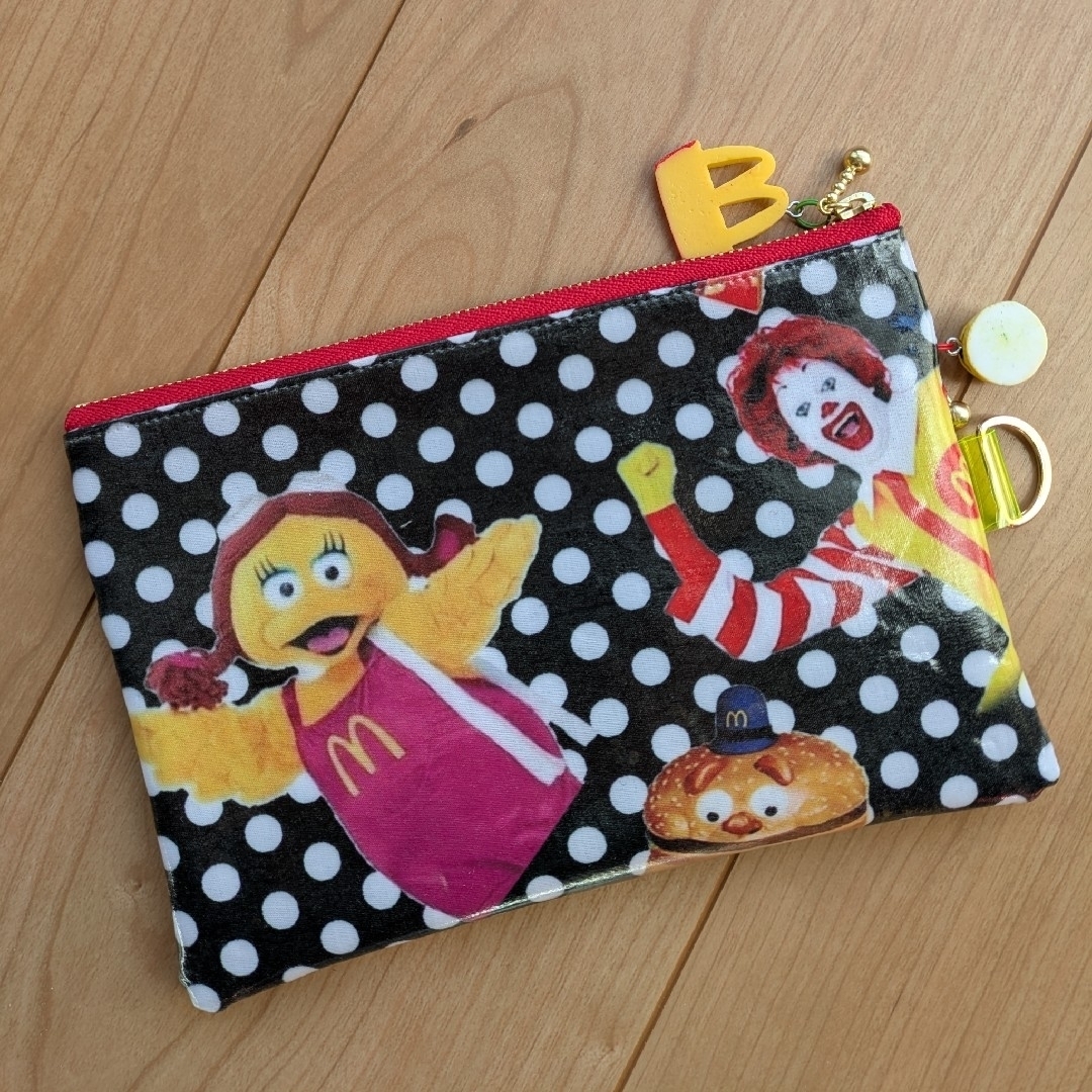 マクドナルド - ハンドメイド マクドナルド Wファスナーポーチ マクドナルド - ハンドメイド マクドナルド Wファスナーポーチ