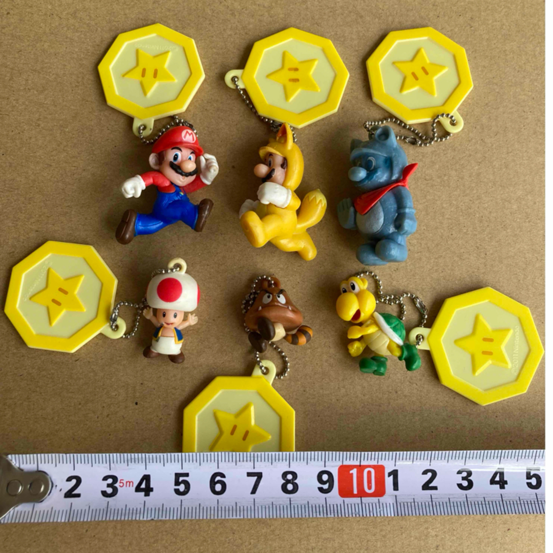 任天堂(ニンテンドウ)のマリオ などキーホルダー6個セット エンタメ/ホビーのアニメグッズ(キーホルダー)の商品写真