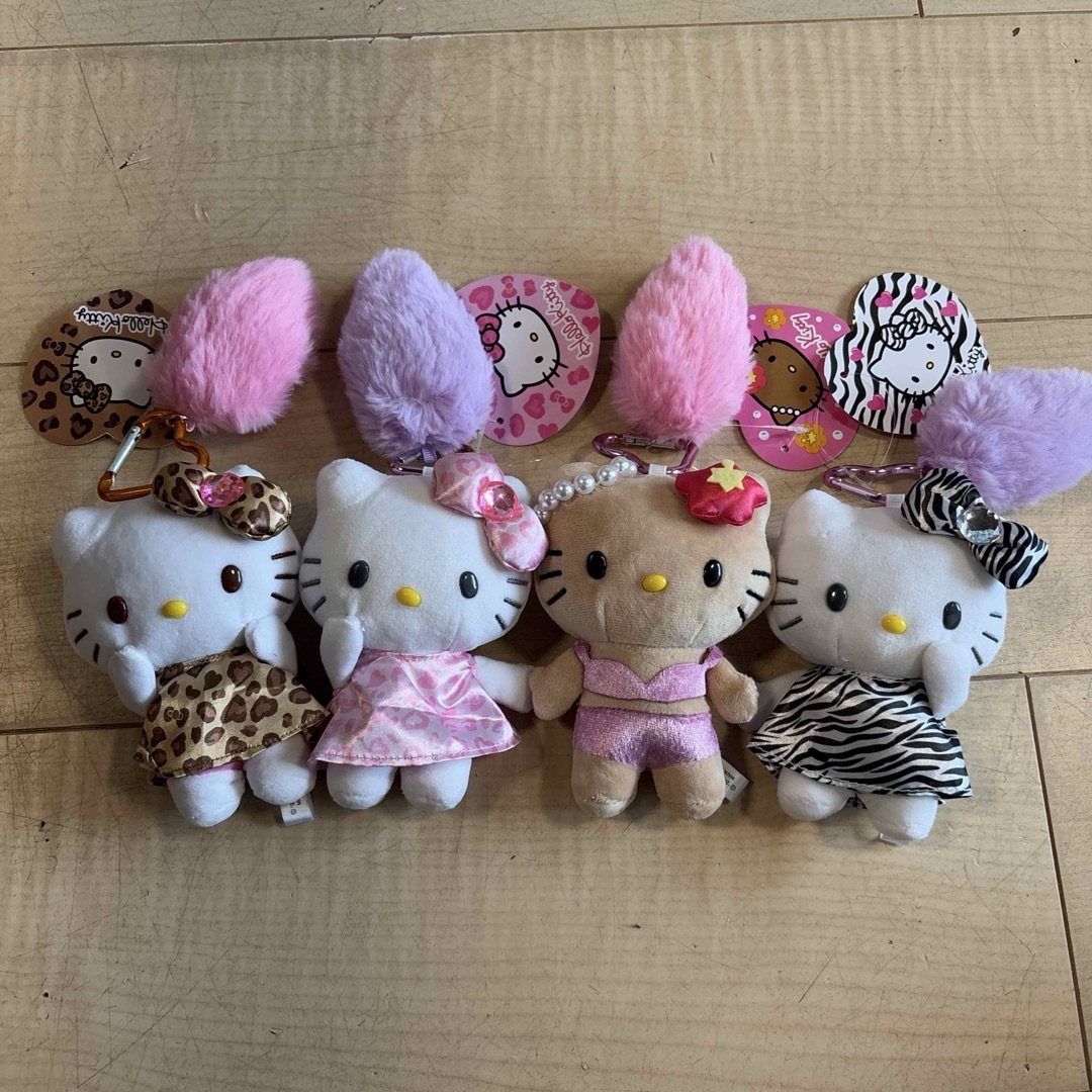 ハローキティ キティちゃん しっぽ付きマスコットキーホルダー 4 ハローキティ キティちゃん しっぽ付きマスコットキーホルダー 4