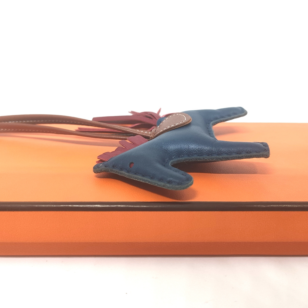 HERMES エルメス ロデオ チャーム PM ブルー ブラウン ネイビー HERMES エルメス ロデオ チャーム PM ブルー ブラウン ネイビー