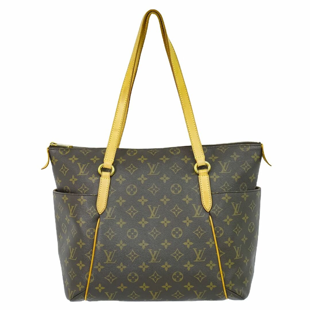 LOUIS VUITTON - 本物 ルイヴィトン LOUIS VUITTON LV トータリー MM モノグラム トートバッグ ショルダーバッグ ブラウン M56689 Totally ビトン バッグ 中古