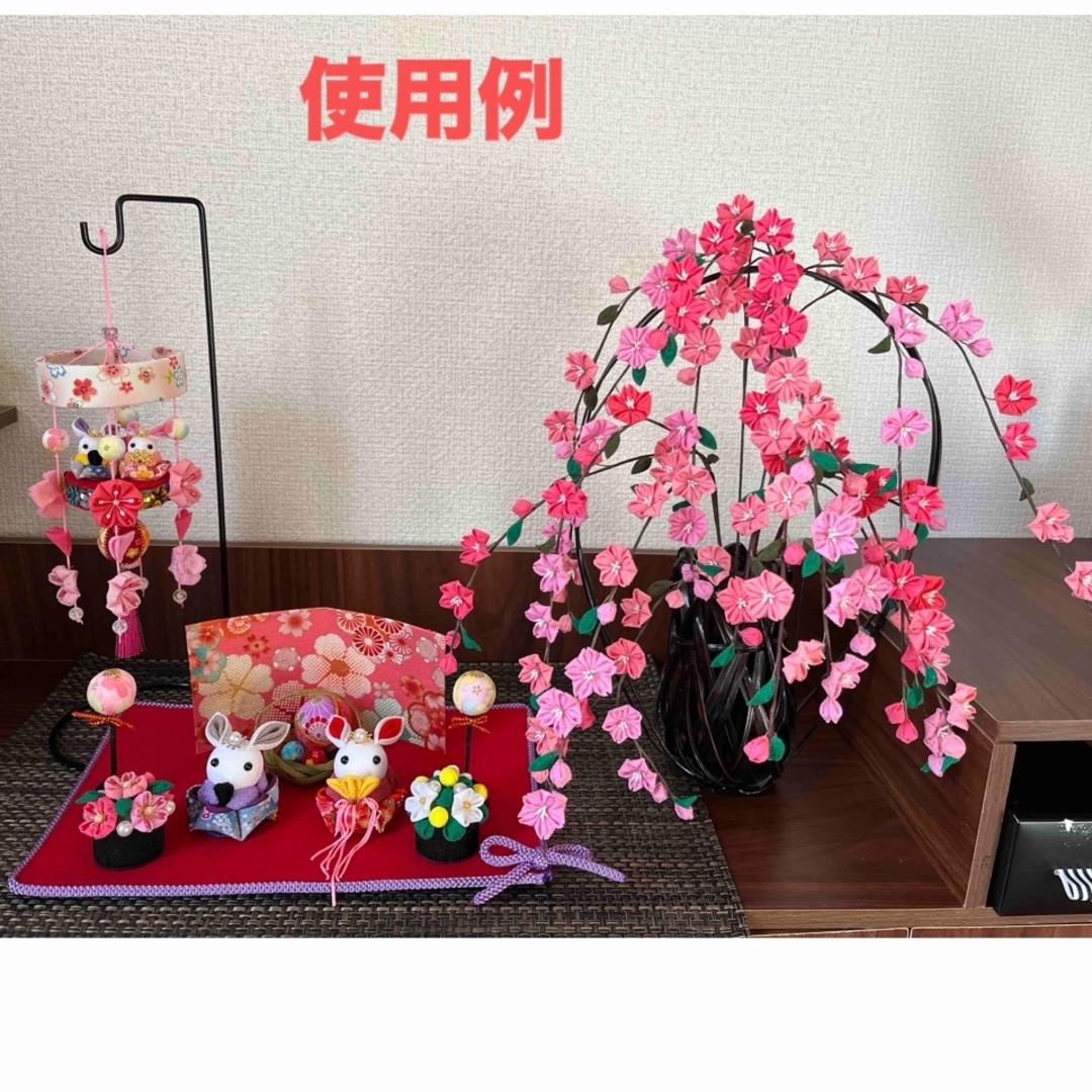 最新 つまみ細工 春爛漫 華やかな春を╰(*´︶`*)╯♡ 枝垂れ桜 豪華 雛人形・ひな祭り