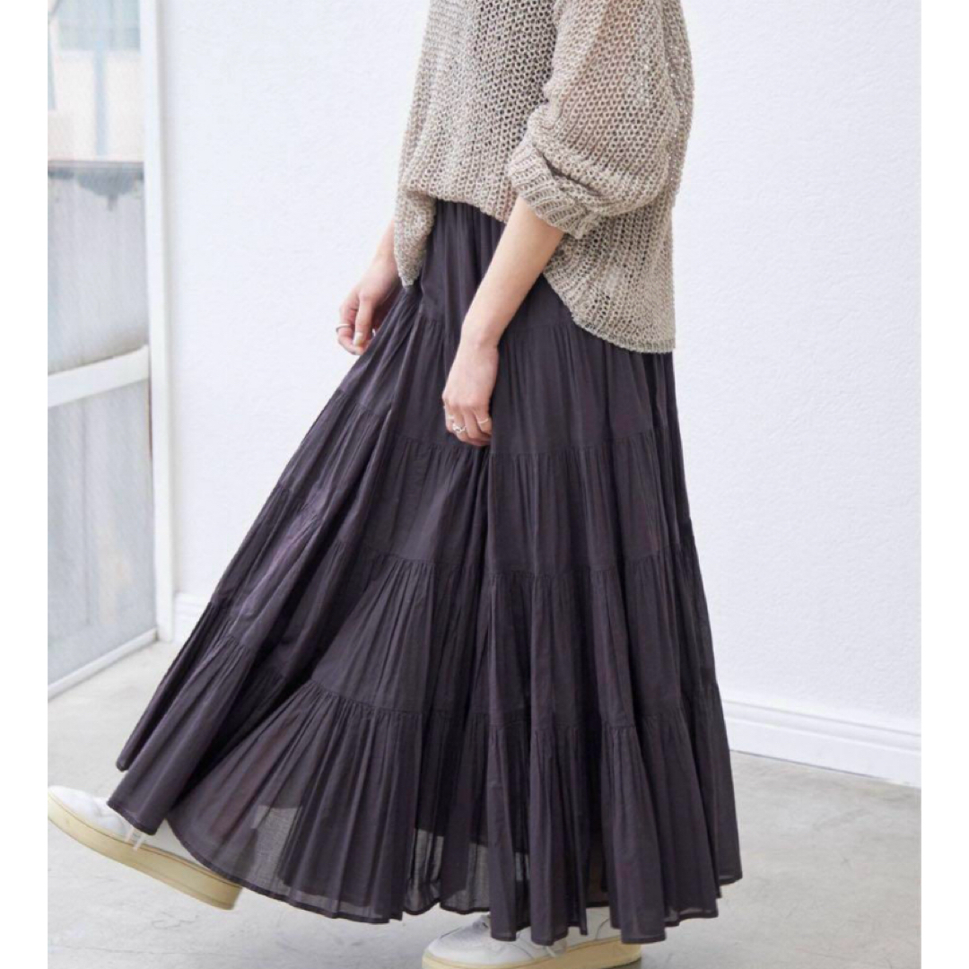 Spick & Span - スピックアンドスパン HYU 24SS  100/ボイルティアードスカート