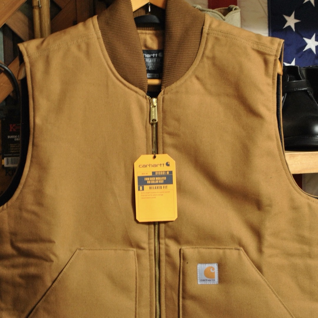 USAカーハートCARHARTT#V01ダックベスト☆ブラウン【S】ワークベスト USAカーハートCARHARTT#V01ダックベスト☆ブラウン【S】ワークベスト