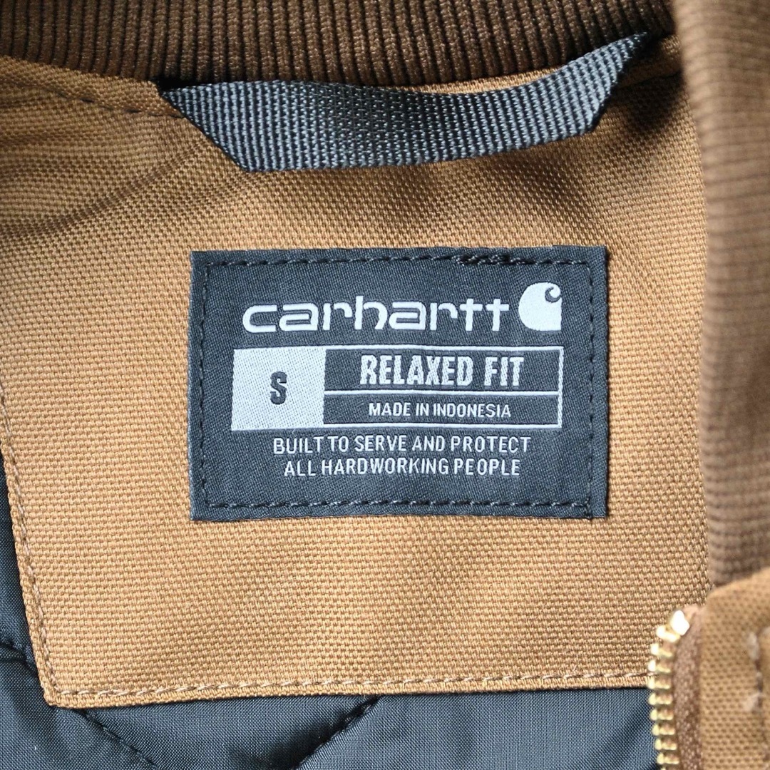 USAカーハートCARHARTT#V01ダックベスト☆ブラウン【S】ワーク USAカーハートCARHARTT#V01ダックベスト☆ブラウン【S】ワーク