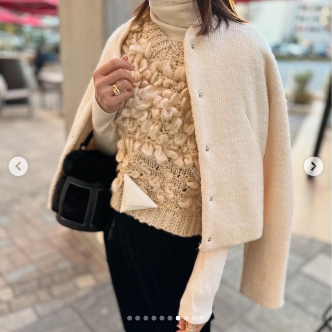 ZARA - 「タグ付き新品」ZARA ザラ 構造ニットベストセーター M ZARA - 「タグ付き新品」ZARA ザラ 構造ニットベストセーター M