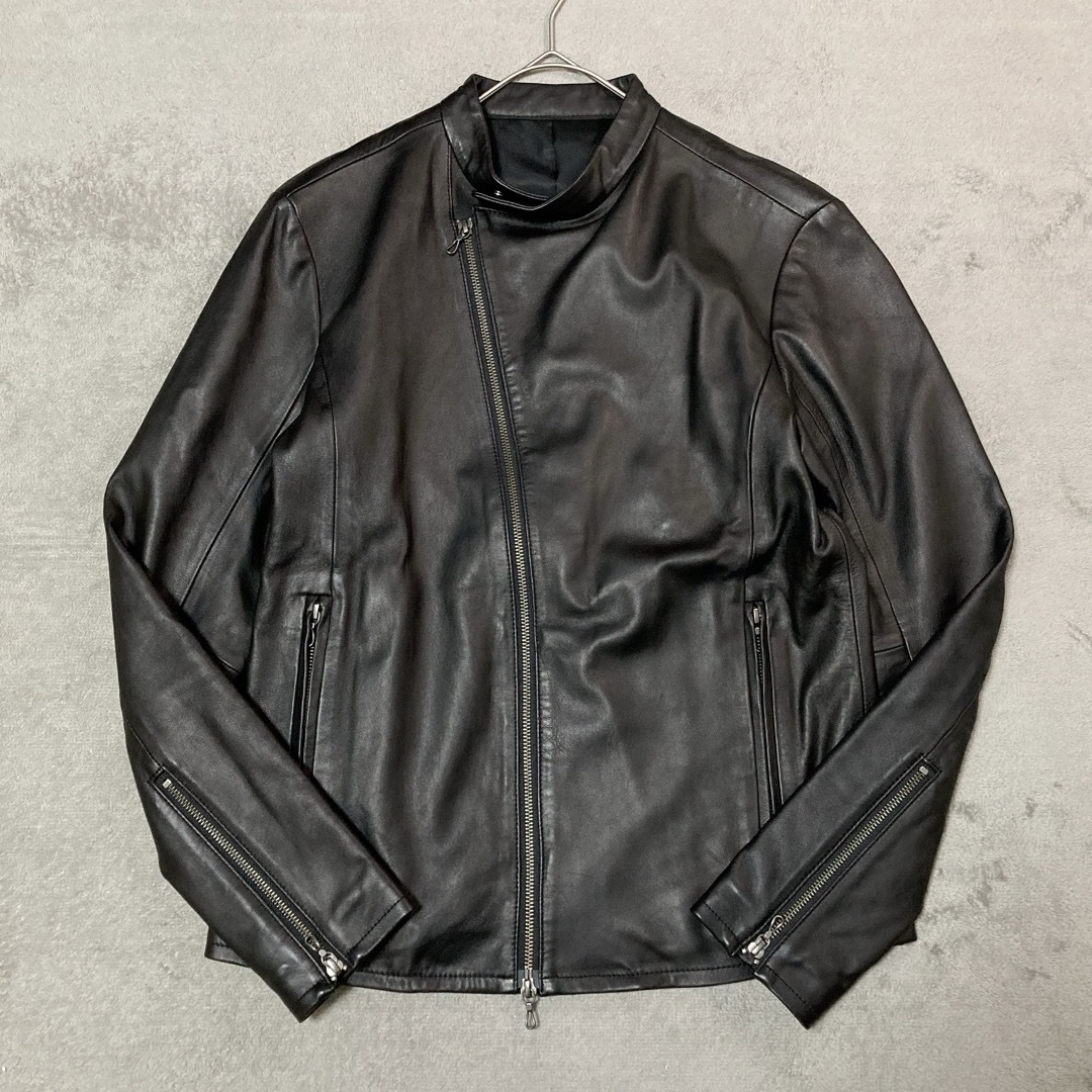 美品】SHELLAC semantic design レザー ライダース M 美品】SHELLAC semantic design レザー ライダース M