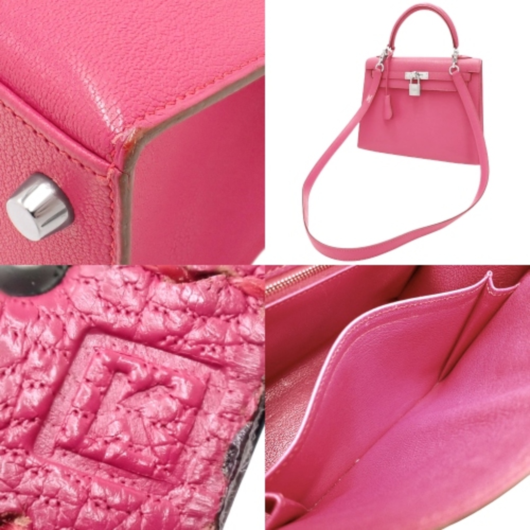 HERMES - HERMES(エルメス) ケリー25 (外縫い) ローズ HERMES - HERMES(エルメス) ケリー25 (外縫い) ローズ