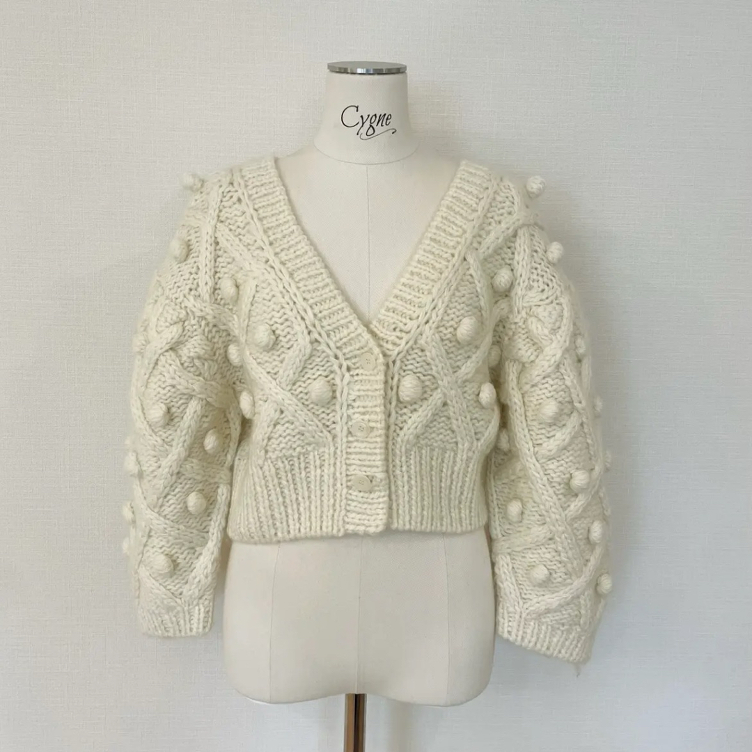 シーニュ cygne ポンポンニット シーニュ cygne ポンポンニット