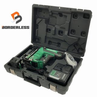 ヒタチ(日立)の☆極美品☆HiKOKI ハイコーキ 36V コードレスフロア用タッカー N3604DM バッテリー(BSL36A18B)充電器付き 幅4mm 長さ38mm 101780(工具)