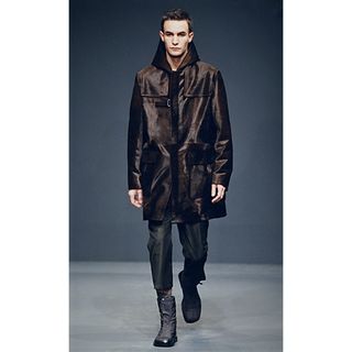 PRADA - プラダ レザージャケット/ナイロン綿入りベスト付き46(M PRADA - プラダ レザージャケット/ナイロン綿入りベスト付き46(M