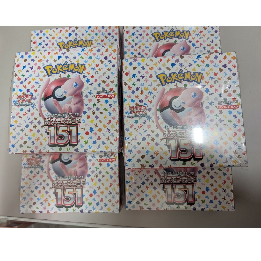 ポケモンカード ポケカ 151 ボックス6BOX 新品未開封品 シュリンク ポケモンカード ポケカ 151 ボックス6BOX 新品未開封品 シュリンク