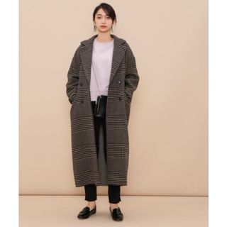 ADAM ET ROPE'（アダムエロペ）の「CHECKウールリバーコート