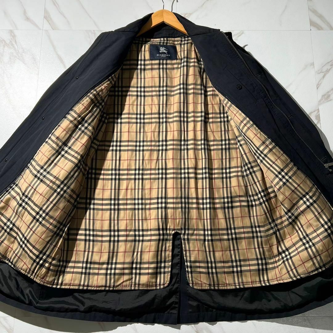 美品✨ BURBERRY LONDON ロングコート ジップアップ ノバチェック 美品✨ BURBERRY LONDON ロングコート ジップアップ ノバチェック