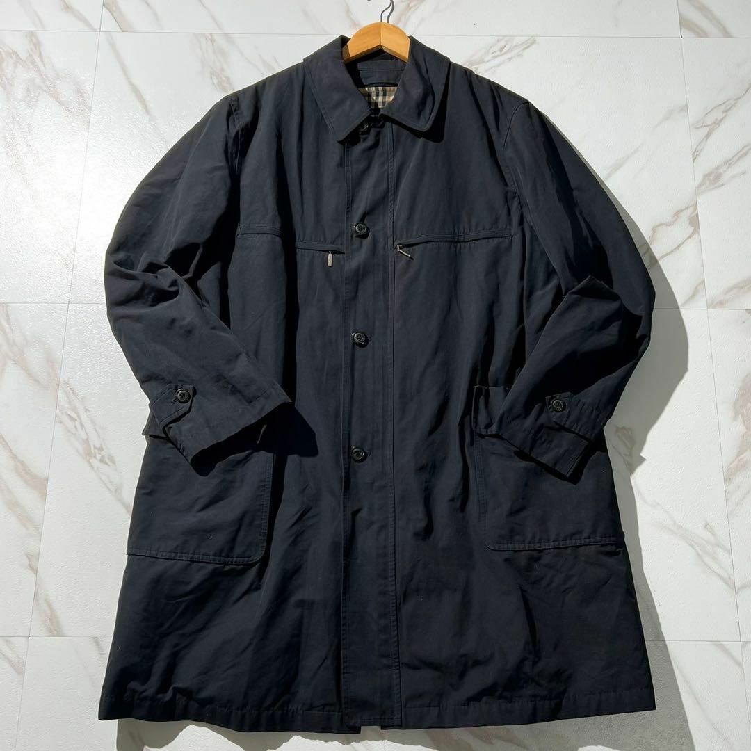 美品✨ BURBERRY LONDON ロングコート ジップアップ ノバチェック 美品✨ BURBERRY LONDON ロングコート ジップアップ ノバチェック