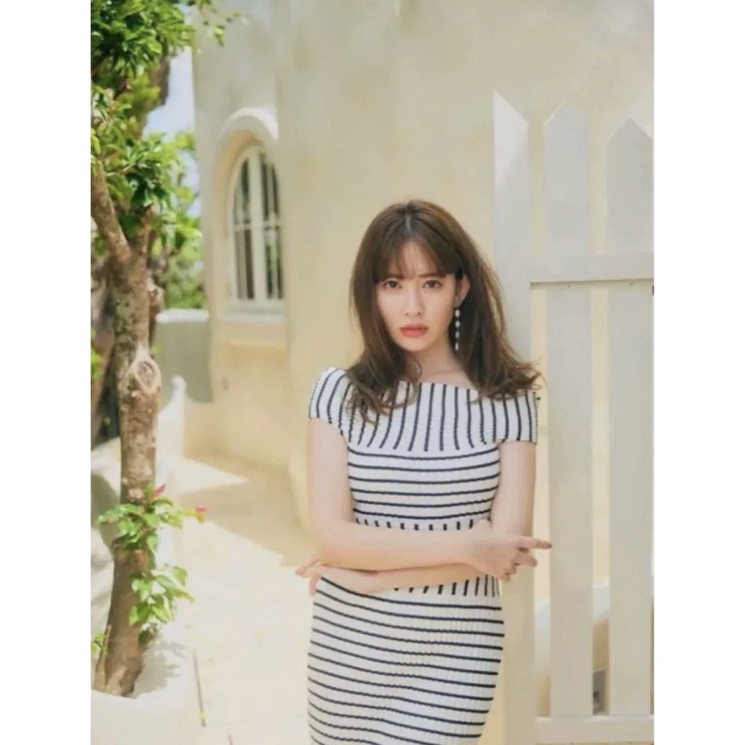 新品 Herlipto Stripe Ribbed-Knit MidiDress ロングワンピース 新品 Herlipto Stripe Ribbed-Knit MidiDress ロングワンピース