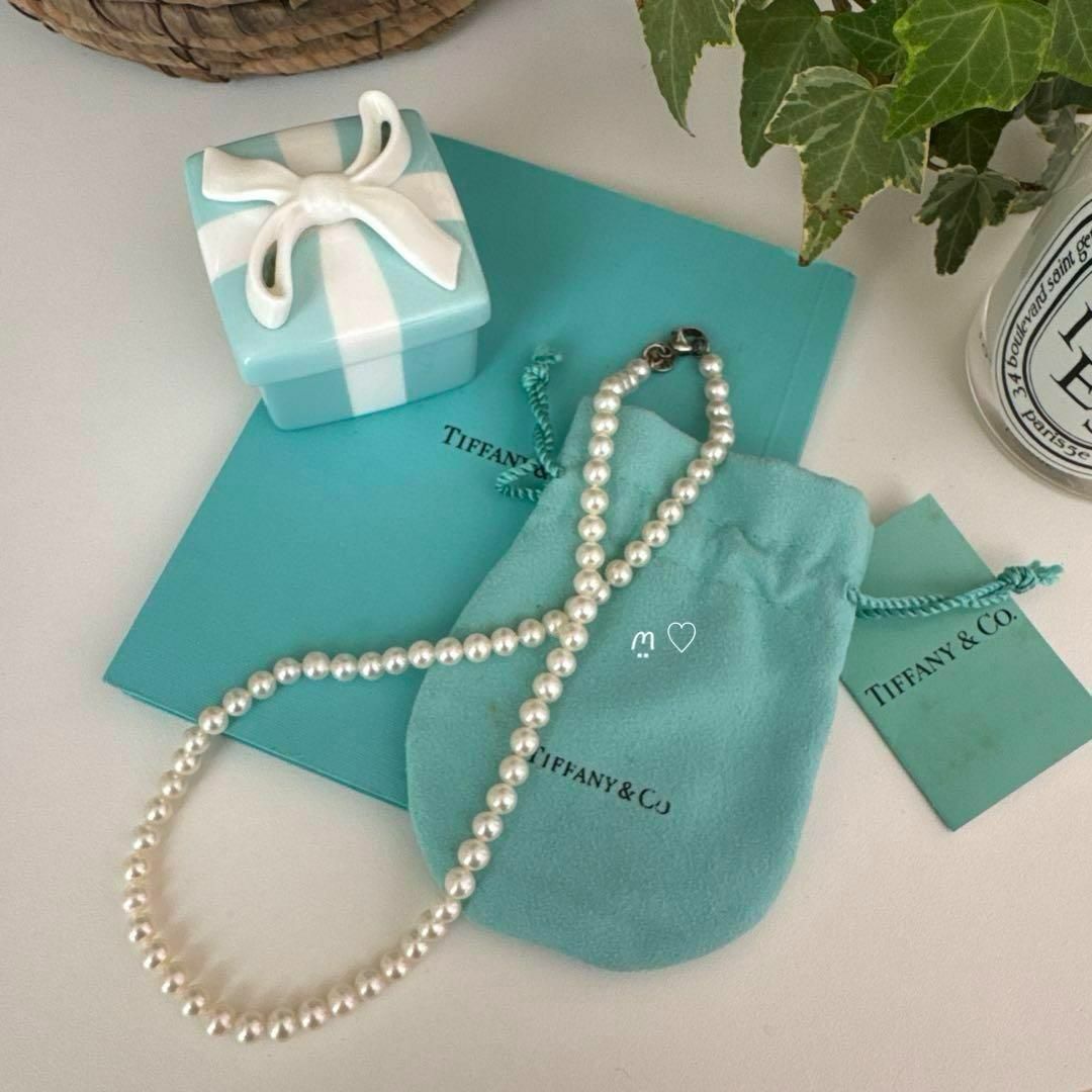 Tiffany & Co. - ティファニー パールネックレス 5mm シルバー Tiffany & Co. - ティファニー パールネックレス 5mm シルバー